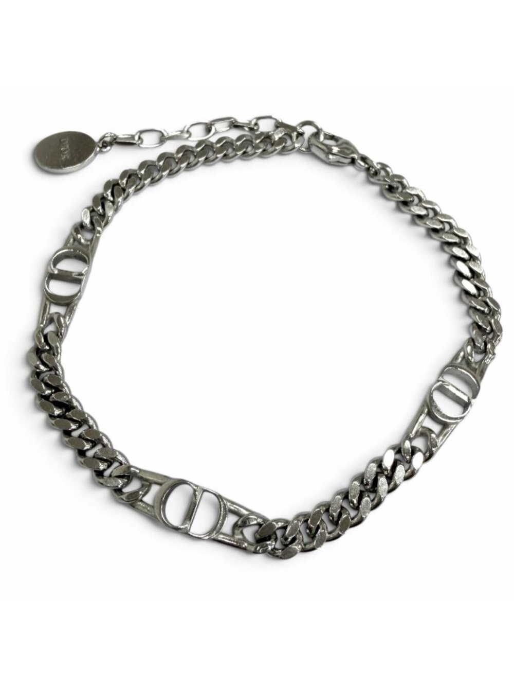 Dior Homme CD Icon Chain Link Bracelet Silver